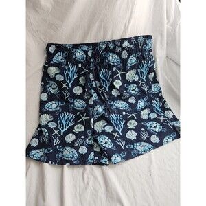 George Men's Swim Shorts Sea Life Print Navy Blue Size L (36-38)